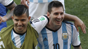 Aguero and Lionel Messi - Argentina