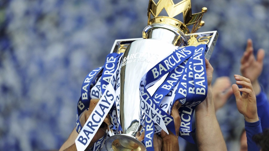Chelsea winning Premier League trophy for 2016-17 season. The Premier League is one of the fantasy football contest include din the FootballCoin game