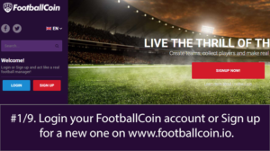 Step 1 of transferring from Counterparty to FootballCoin