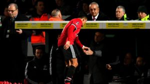 Alexis Sanchez during his Manchester United debut