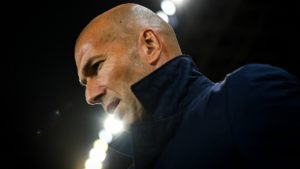Zinedine Zidane in thought following unsuccessful season