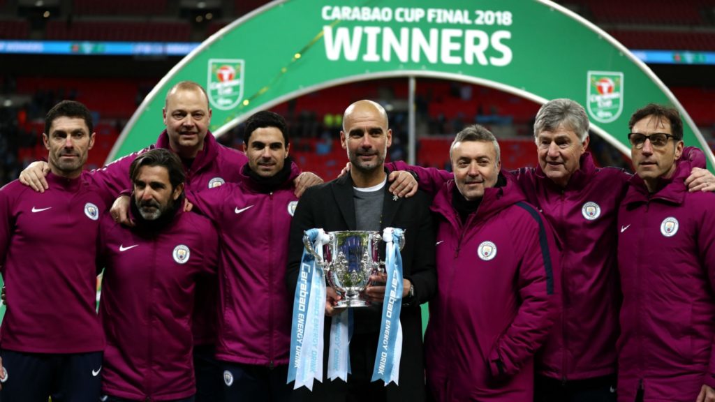 Manchester CIty capturing first trophy of Guardiola era