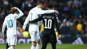 Ronaldo and Neymar were the big stars in the Real Madrid - PSG derby