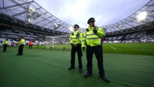 Police present at West Ham game against Burnley