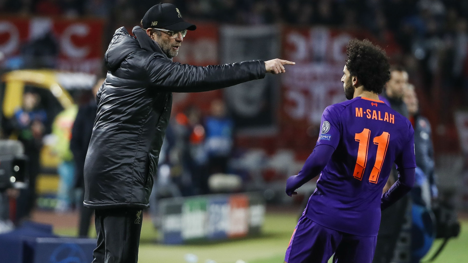 Jurgen Klopp and Mohamed Salah - Liverpool