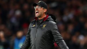 jurgen klopp - Liverpool manager, the new leaders of the Premier League