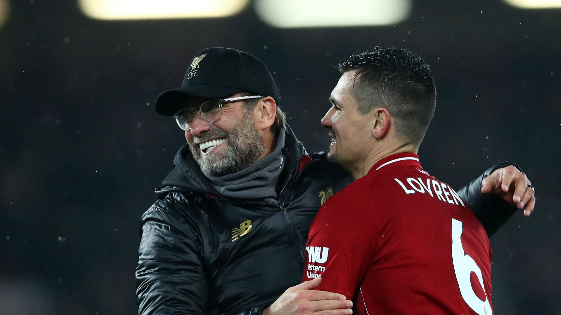 Jurgen Klopp and Dejan Lovren - Liverpool