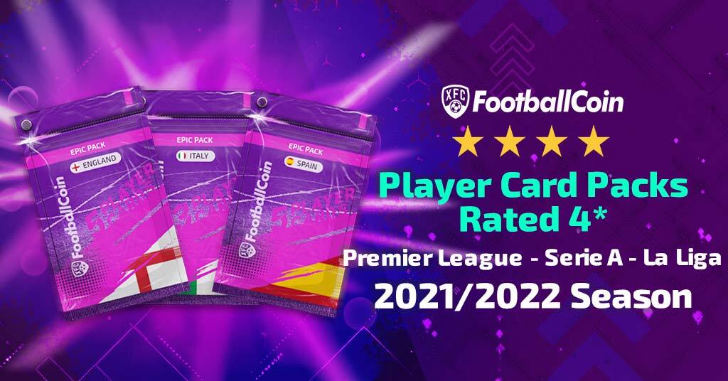 Player card packs rated 4* in FootballCoin