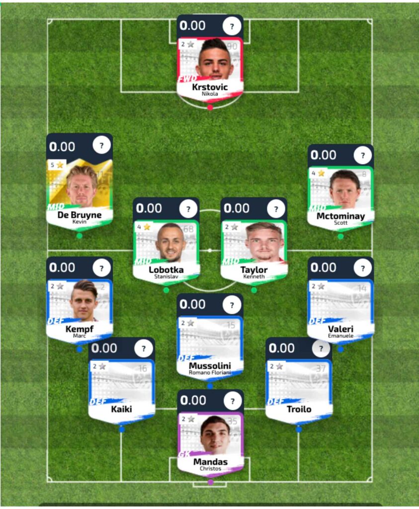 GW9 fantacalcio team picks